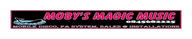 MOBY'S MAGIC MUSIC Mobile Disco logo