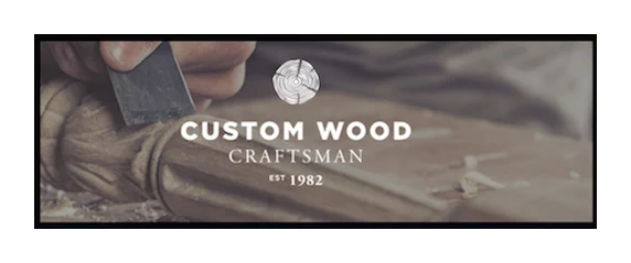 Custom wood crafts logo