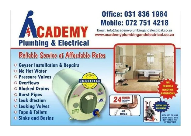 ACADEMY PLUMBERS ON THE MOVE logo