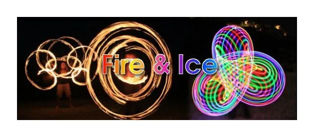 Fire & Ice - Fire dancers logo