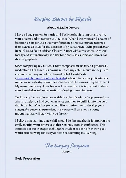 Classical Singing Lessons by Mijaelle photo 1