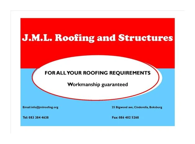 J M L ROOFING AND STRUCTURES logo