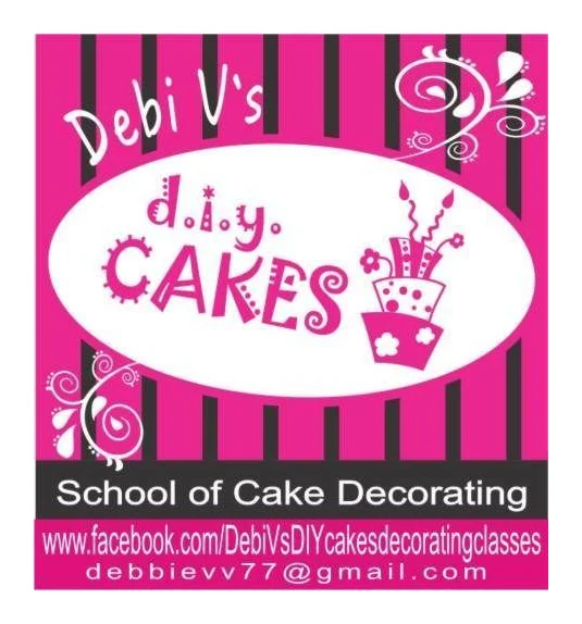 Debi V`s DIY Cakes - school of cake decorating logo