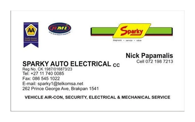 Sparky Auto Electrical logo