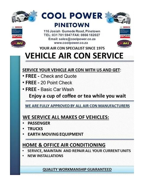 Cool Power Pinetown: Vehicle Air conditioning logo