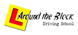 Around the block driving school logo