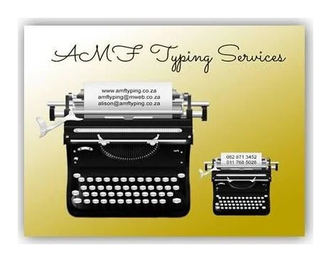 AMF Typing Services logo