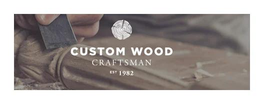 Custom wood crafts logo