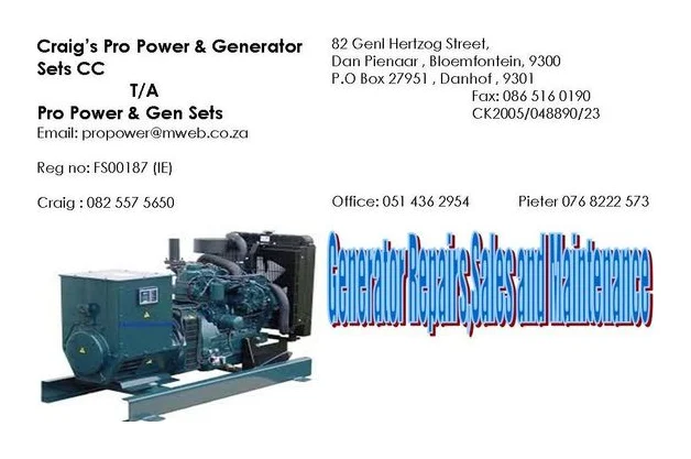 Pro Power & Gen sets logo