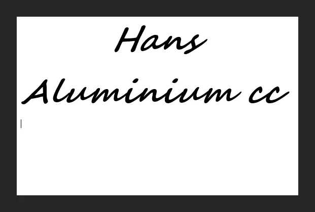 Hans Aluminium logo