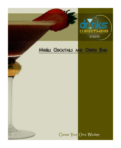 Drinks weather mobile bar logo