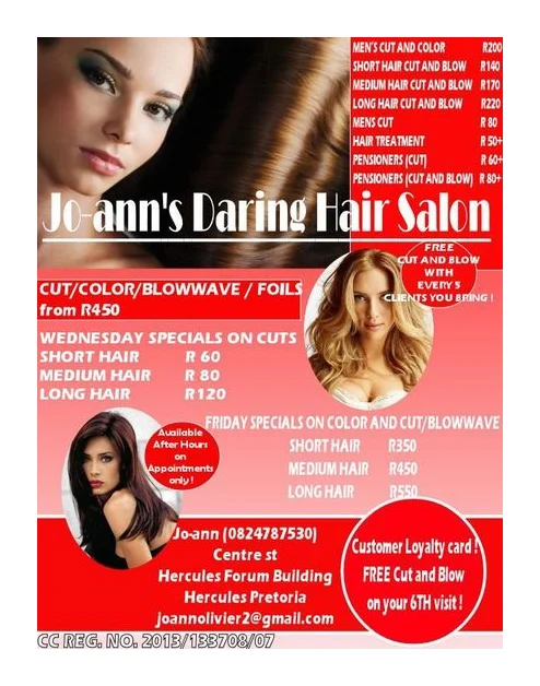 Jo-ann's Daring Hair and Beauty Salon logo
