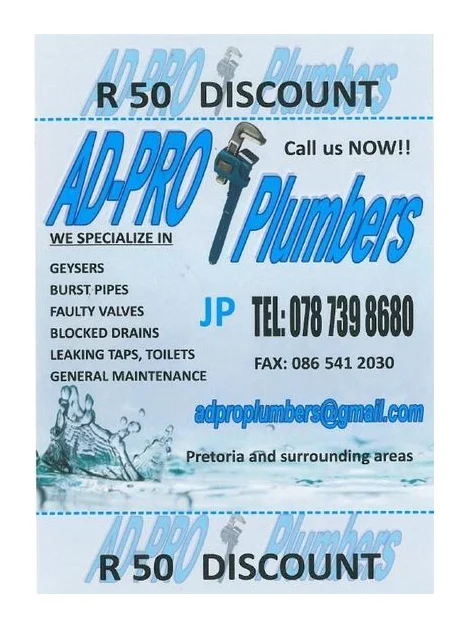 Plumbers ADPRO logo