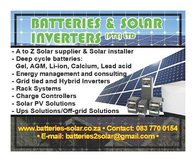 Batteries And Solar Inverters (Pty) LTD logo