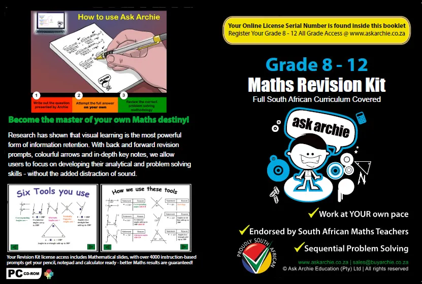Ask Archie Maths & Science Online Revision Series (Grade 8 - 12) photo 1