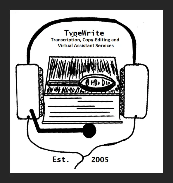 Typewrite Transcription, Copy-Editing and VA logo