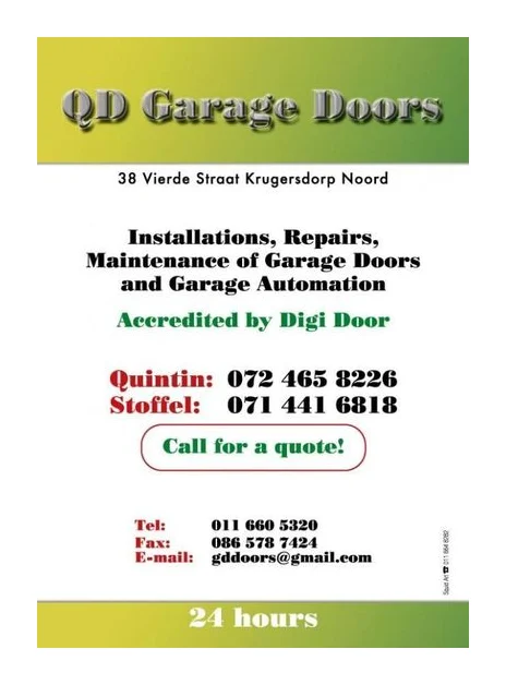 QD Garge Doors logo