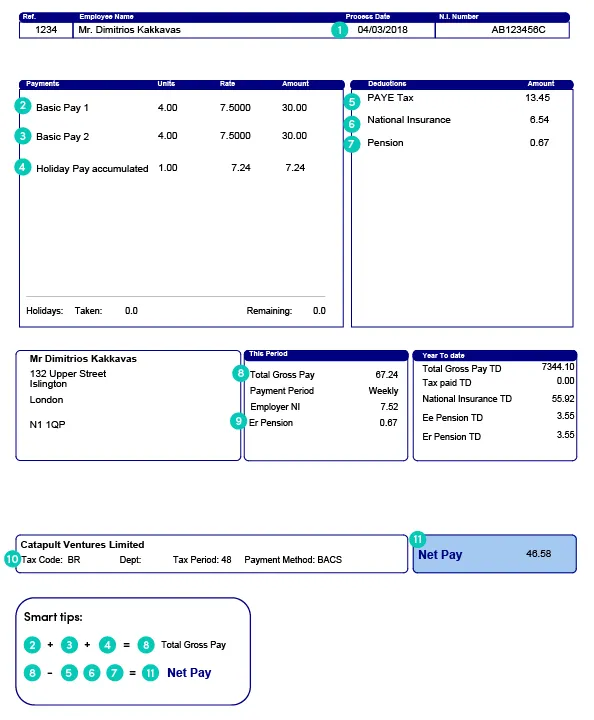 simple payslip photo 1