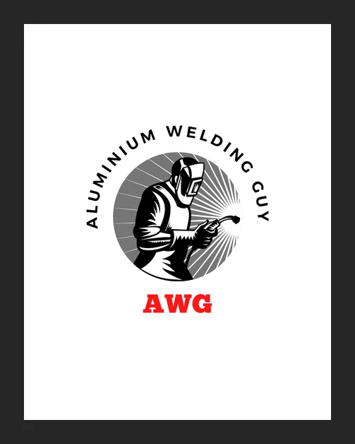 Aluminium welding guy logo